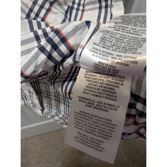 Columbia PFG Super Bonehead Auburn White Plaid Short Sleeve Shirt Mens L SEC - Picture 8 of 9